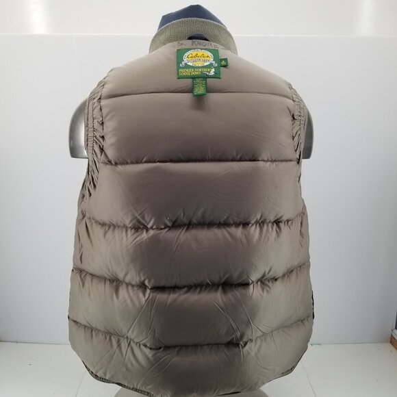 CABELAS PREMIER NORTHERN GOOSE DOWN VEST PUFFER Hunting VERY WARM MEN'S M - Picture 12 of 15